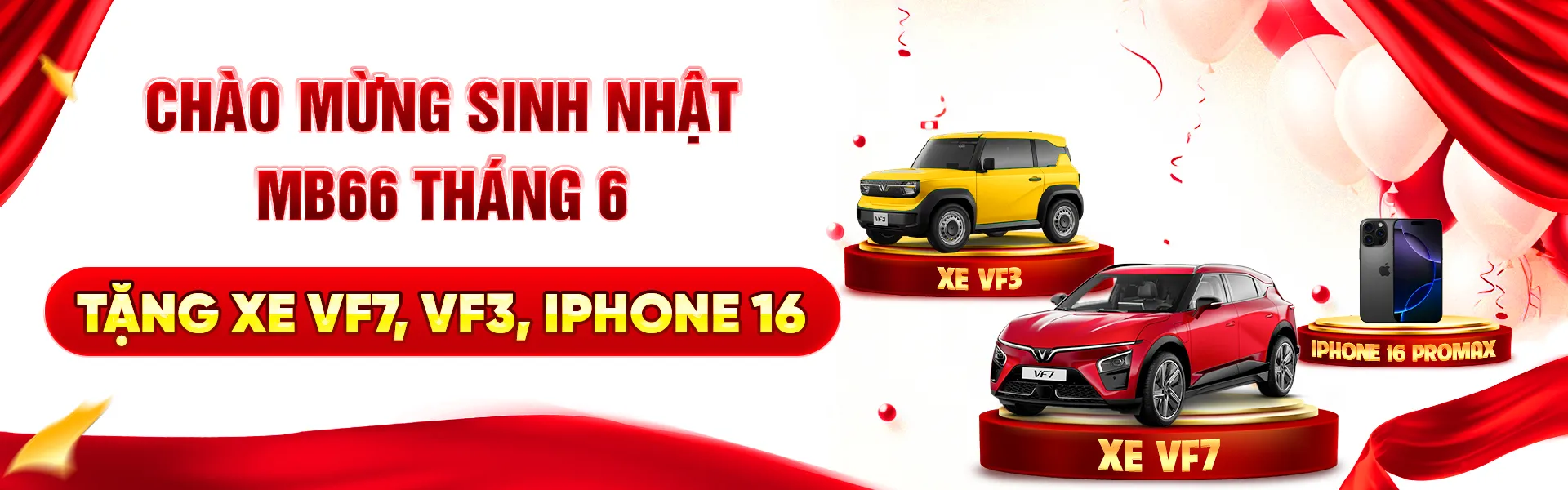 Sinh nhật tháng 6 Mb66 tặng xe và iphone